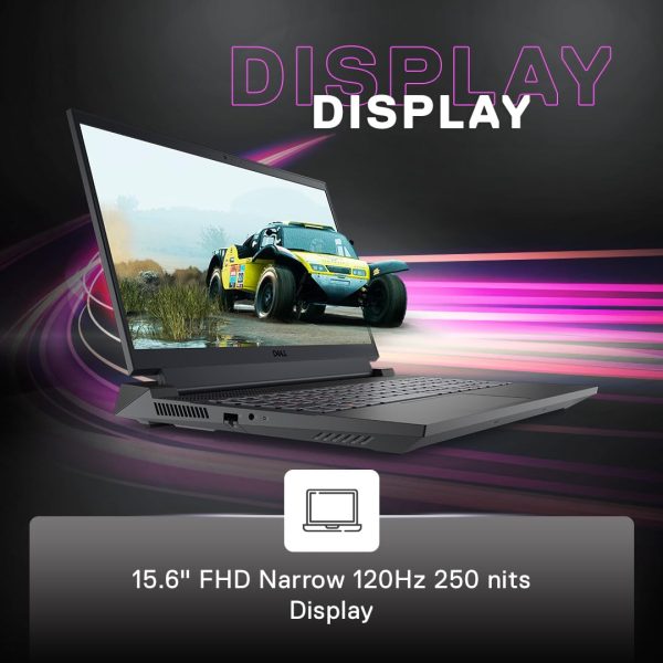 Dell Gaming G15 5530 - Intel 13th Gen i5-13450HX - (512GB – 8GB RAM) – Shadow Grey - Image 3